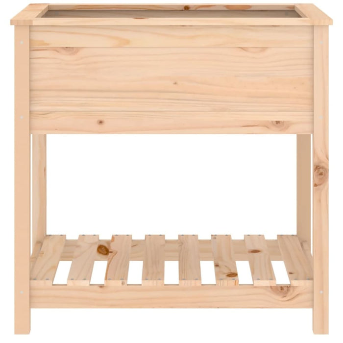 Planter with Shelf 82.5x54x81 Cm Solid Wood Pine Nxtinb