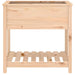 Planter with Shelf 82.5x54x81 Cm Solid Wood Pine Nxtinb