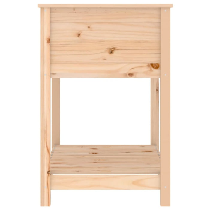 Planter with Shelf 82.5x54x81 Cm Solid Wood Pine Nxtinb