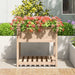 Planter with Shelf 82.5x82.5x81 Cm Solid Wood Pine Nxtika
