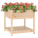 Planter with Shelf 82.5x82.5x81 Cm Solid Wood Pine Nxtika