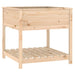 Planter with Shelf 82.5x82.5x81 Cm Solid Wood Pine Nxtika
