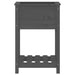 Planter with Shelf Grey 54x34.5x81 Cm Solid Wood Pine Nxtipa