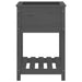 Planter with Shelf Grey 54x54x81 Cm Solid Wood Pine Nxtiip
