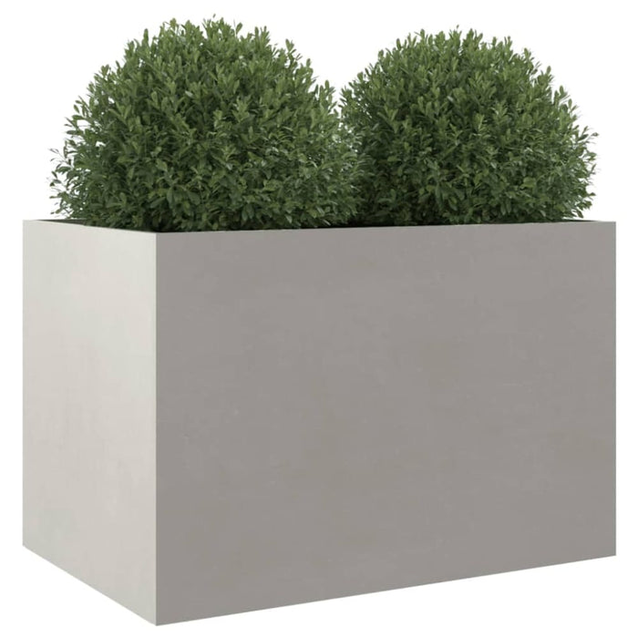 Planter Silver 62x40x39 Cm Stainless Steel Naopkk