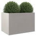 Planter Silver 62x40x39 Cm Stainless Steel Naopkk