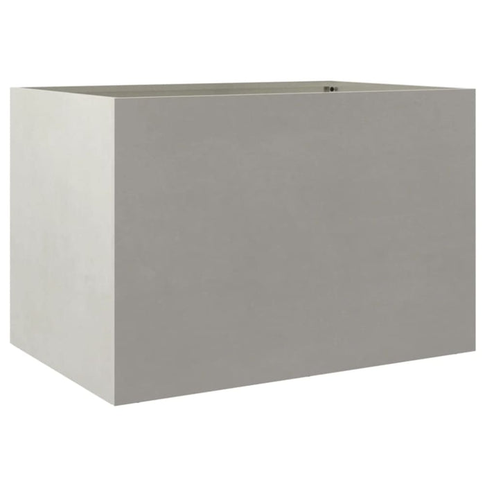 Planter Silver 62x40x39 Cm Stainless Steel Naopkk