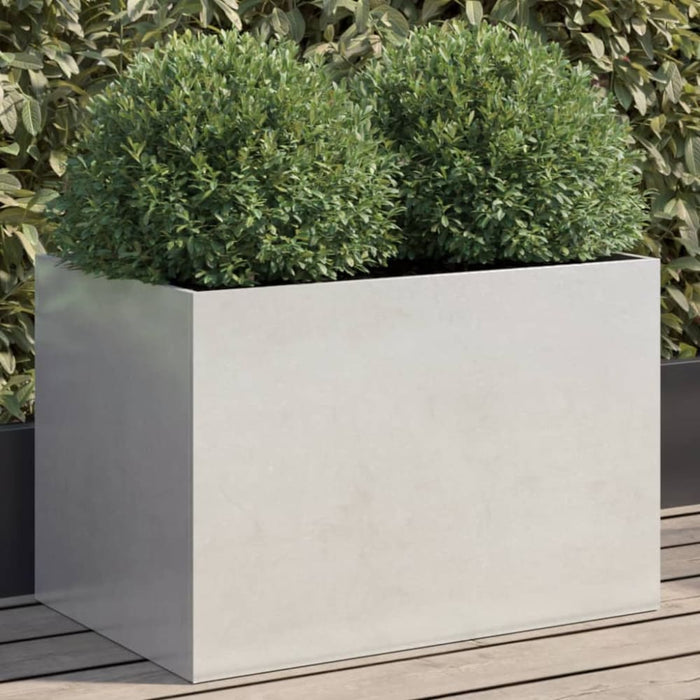 Planter Silver 62x40x39 Cm Stainless Steel Naopkk