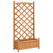 Planter with Trellis Brown Solid Wood Fir Tlpann