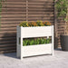 Planter White 77x25x66 Cm Solid Wood Pine Nxtkax
