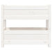 Planter White 77x25x66 Cm Solid Wood Pine Nxtkax
