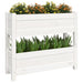 Planter White 77x25x66 Cm Solid Wood Pine Nxtkax