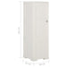 Plastic Cabinet 40x43x125 Cm Wood Design Angora White Tablba