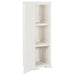 Plastic Cabinet 40x43x125 Cm Wood Design Angora White Tablba