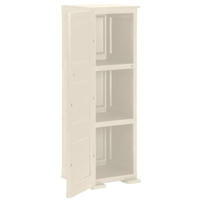 Plastic Cabinet 40x43x125 Cm Wood Design Vanilla Ice Tablbt
