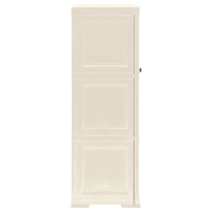 Plastic Cabinet 40x43x125 Cm Wood Design Vanilla Ice Tablbt
