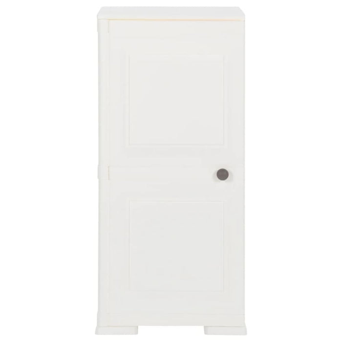 Plastic Cabinet 40x43x85.5 Cm Wood Design Angora White