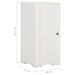 Plastic Cabinet 40x43x85.5 Cm Wood Design Angora White