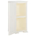 Plastic Cabinet 40x43x85.5 Cm Wood Design Angora White