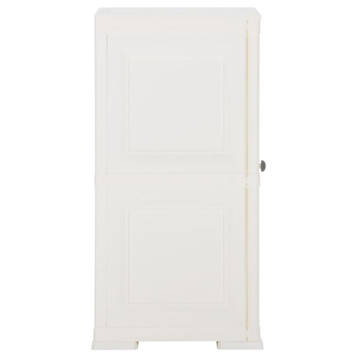 Plastic Cabinet 40x43x85.5 Cm Wood Design Angora White