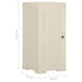 Plastic Cabinet 40x43x85.5 Cm Wood Design Vanilla Ice Tablbi
