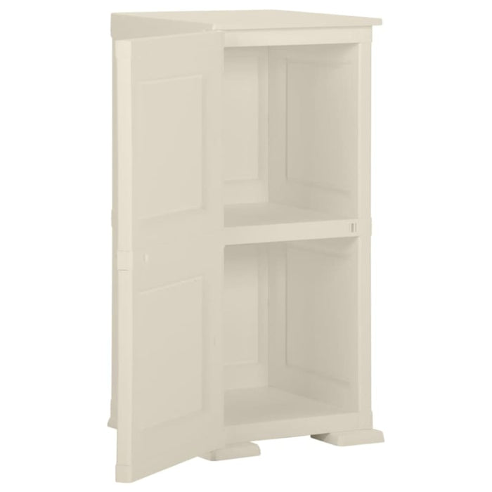 Plastic Cabinet 40x43x85.5 Cm Wood Design Vanilla Ice Tablbi