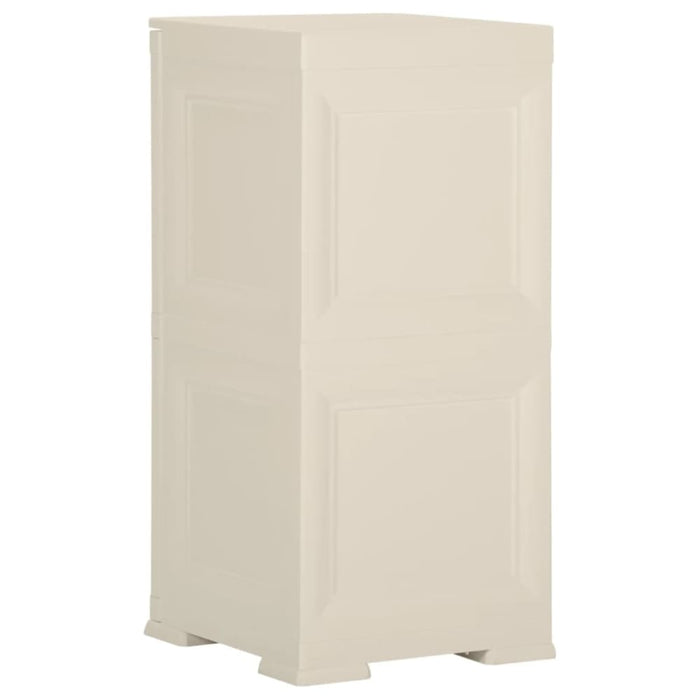Plastic Cabinet 40x43x85.5 Cm Wood Design Vanilla Ice Tablbi
