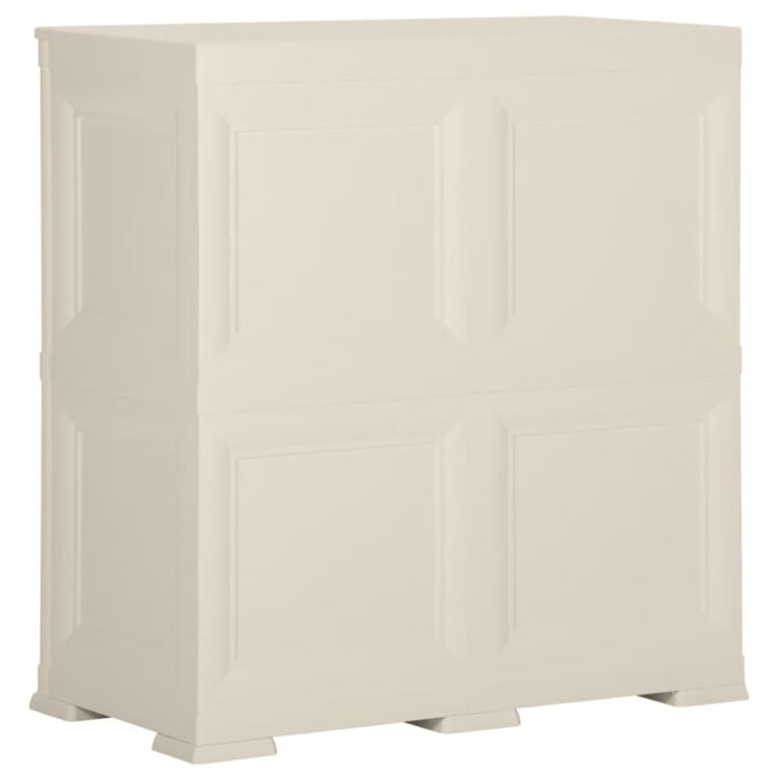 Plastic Cabinet 79x43x85.5 Cm Wood Design Vanilla Ice Tabpkp