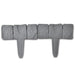 Plastic Garden Lawn Fence Stone Look 41 Pcs 10 m