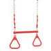 Plastic Steel Trapeze With Rings & Chain - Two Colours