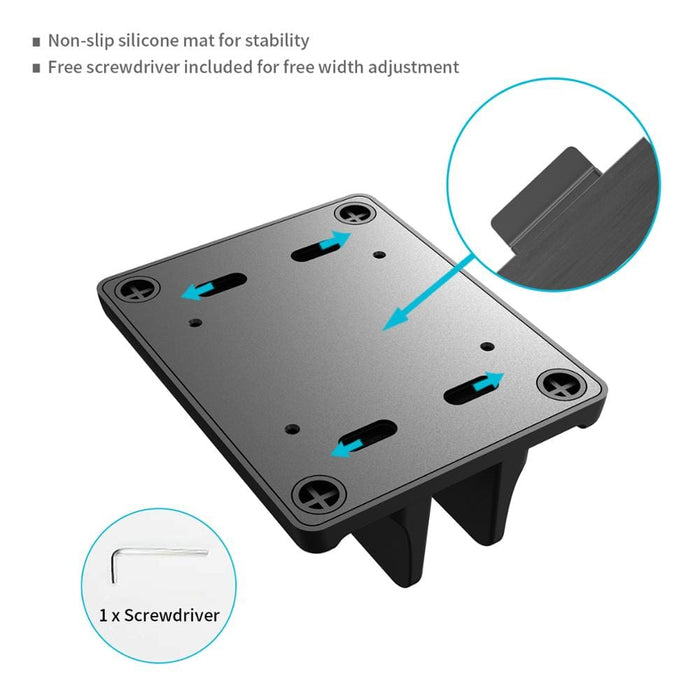 Plastic Vertical Laptop Stand Holder Adjustable Desktop