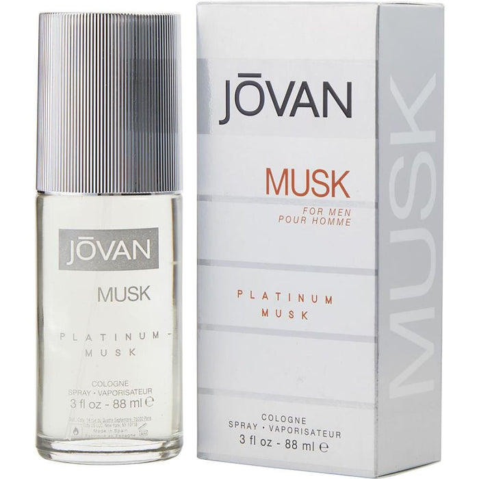 Platinum Musk Cologne Spray by Jovan for Men-90 Ml