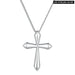 Platinum Plated 925 Solid Sterling Silver Classic Cross