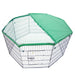 Pet Playpen 8 Panel 42in Foldable Dog Cage Cover