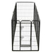 Dog Playpen 8 Panels Steel Black Oibpia