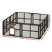 I.pet Pet Dog Playpen Enclosure 8 Panel Fence Puppy Cage