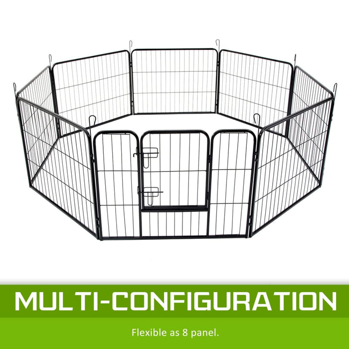 Pet Playpen Heavy Duty 32in 8 Panel Foldable Dog Cage Cover