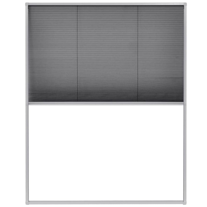 Plisse Insect Screen for Windows Aluminium 80x100 Cm Oaxloo