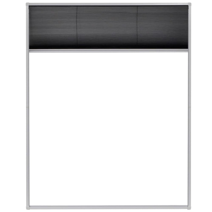 Plisse Insect Screen for Windows Aluminium 80x100 Cm Oaxloo