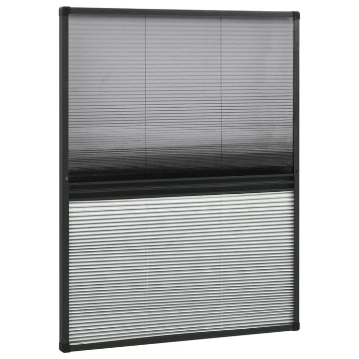 Plisse Insect Screen for Windows Aluminium 80x100 Cm