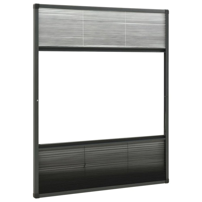 Plisse Insect Screen for Windows Aluminium 80x100 Cm
