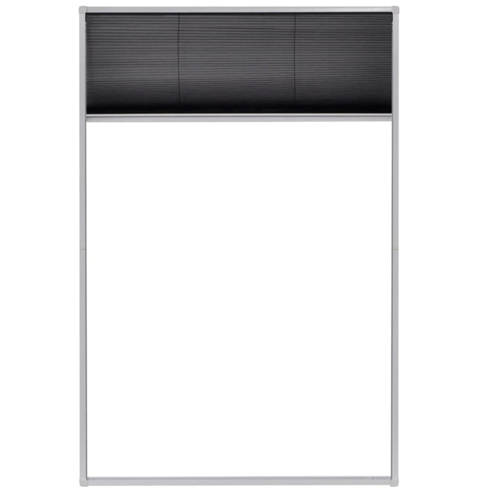 Plisse Insect Screen for Windows Aluminium 80x120 Cm Oaxlox