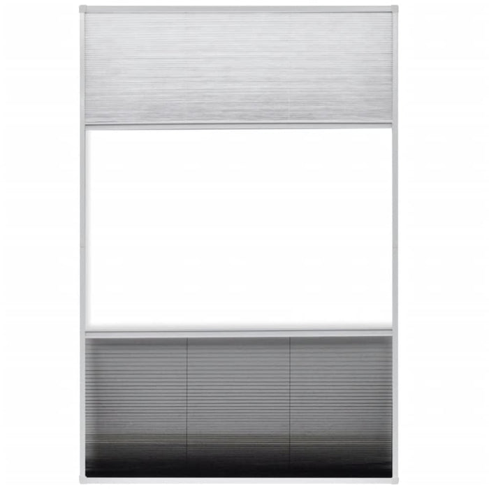Plisse Insect Screen for Windows Aluminium 80x120 Cm