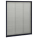 Plisse Insect Screen for Windows Aluminium Anthracite 60x80