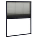 Plisse Insect Screen For Windows Aluminium Anthracite 60x80