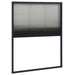Plisse Insect Screen for Windows Aluminium Anthracite 60x80