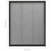 Plisse Insect Screen For Windows Aluminium Anthracite 80x100