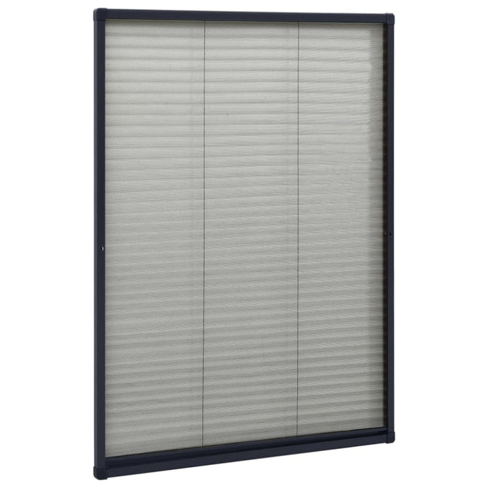 Plisse Insect Screen for Windows Aluminium Anthracite