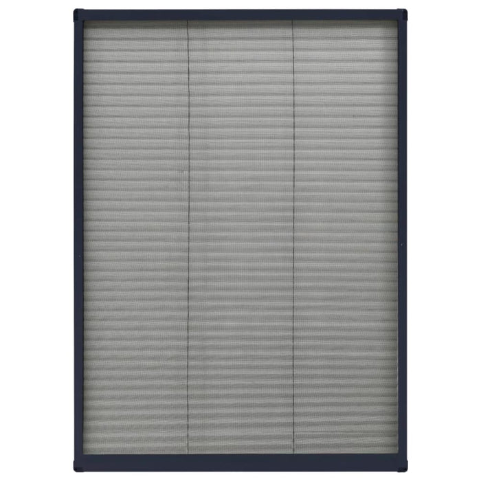 Plisse Insect Screen for Windows Aluminium Anthracite