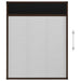 Plisse Insect Screen For Windows Aluminium Brown 80x100 Cm